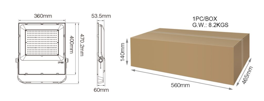 200W RGB+CCT Smart LED Floodlight (2.4GHz)