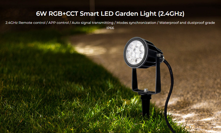 6W RGB+CCT Smart LED Garden Light (DC24V + 2.4GHz)