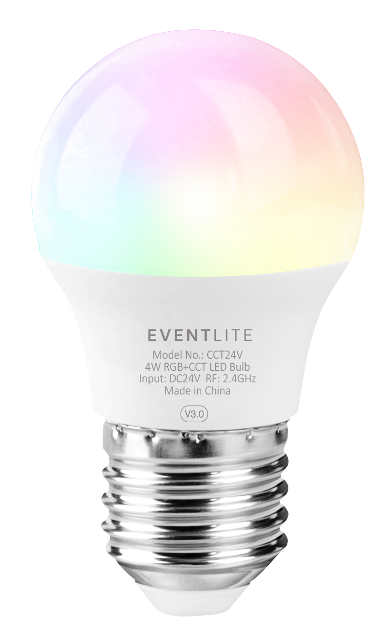 EventLite DC24v E27 4W Colour Controllable LED Smart Bulb