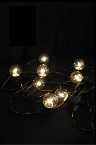 25m Vintage Connectable Festoon Kit with Bulbs