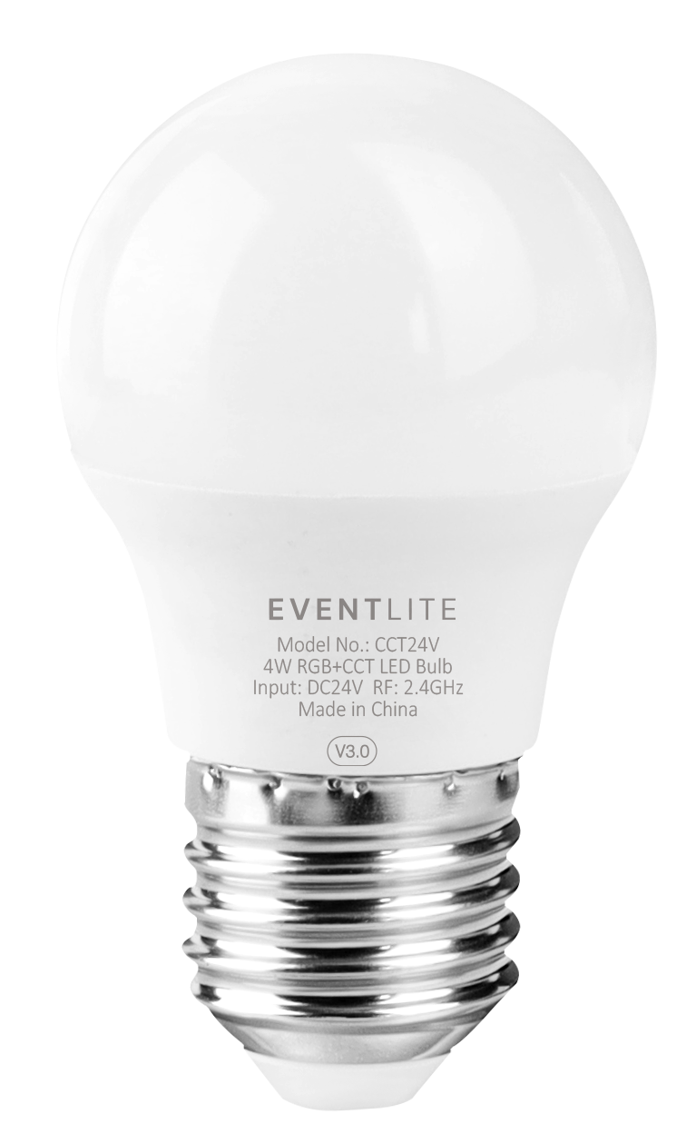 EventLite DC24v E27 4W Colour Controllable LED Smart Bulb