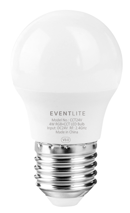 EventLite DC24v E27 4W Colour Controllable LED Smart Bulb