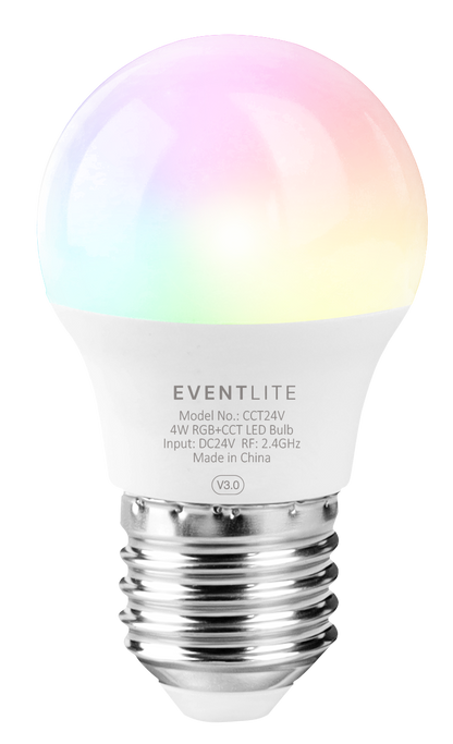 EventLite DC24v E27 4W Colour Controllable LED Smart Bulb