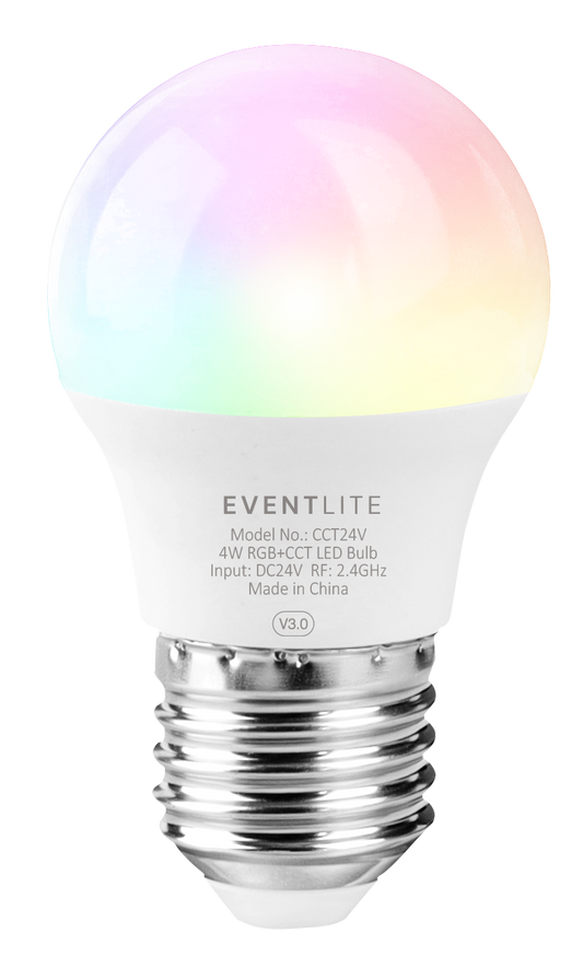 EventLite DC24v E27 4W Colour Controllable LED Smart Bulb