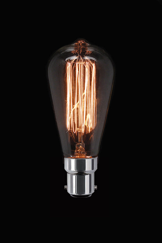ST64 25 Watt Incandescent Glass Filament Bulb