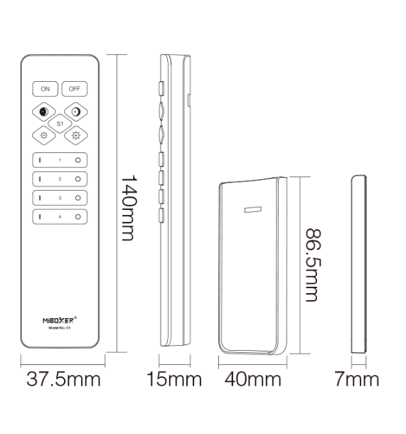 Multi-Channel Dimmer Remote