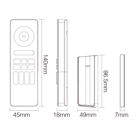 RGB+CCT Smart LED Remote Control