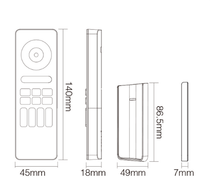 RGB+CCT Smart LED Remote Control