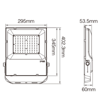 100W RGB+CCT Smart LED Floodlight (DC24v + 2.4GHz)